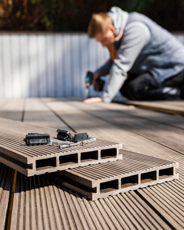 Composiet terras aanleggen - Wetteren