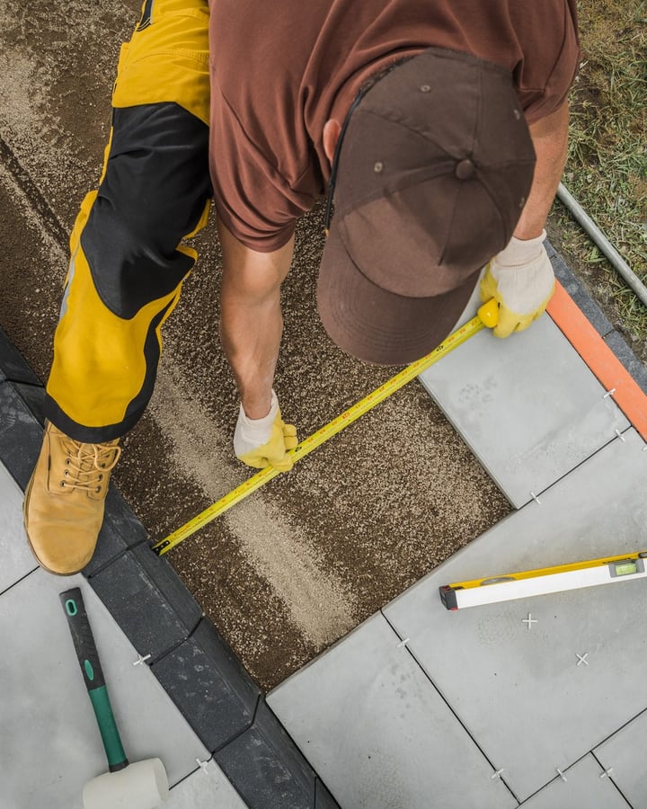 Terrastegels leggen - Boom